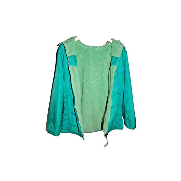 Girl's XL 18 The North Face Perseus Reversible Nylon Sherpa Fleece Jacket - Picture 6 of 15